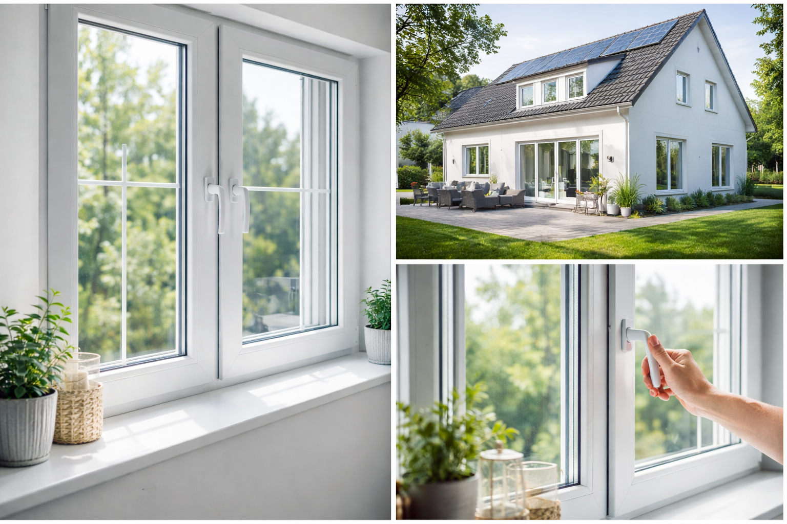 Fenêtres PVC modernes et lumineuses