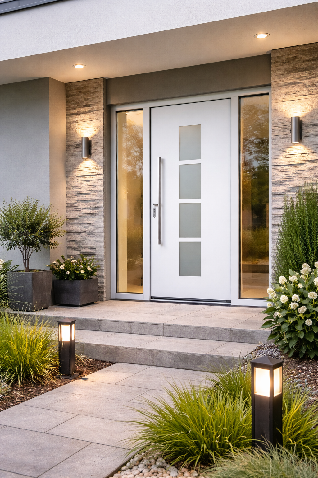 porte pvc moderne maison